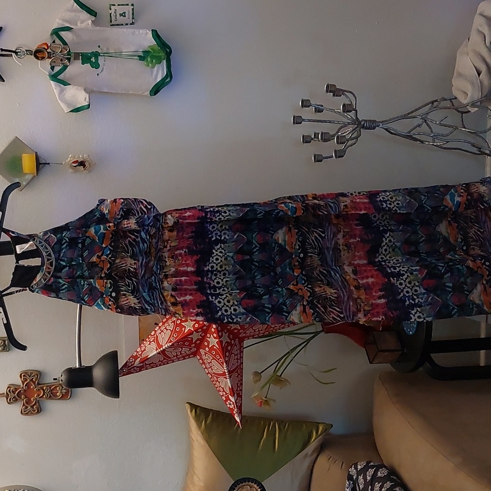 Beautiful patterned maxi dress